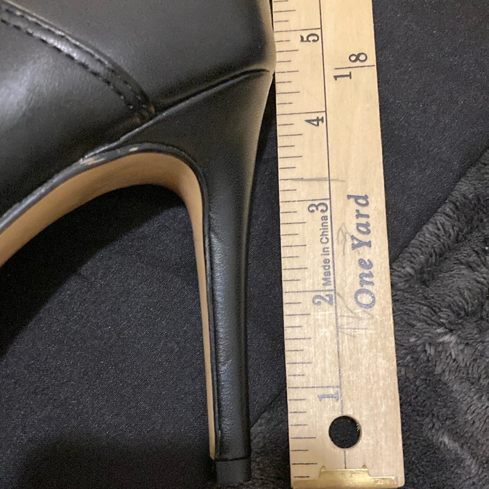 BCBGeneration pointy shootie with flat chain trim detail, padded foot bed